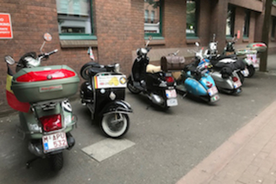 Vespas everywhere